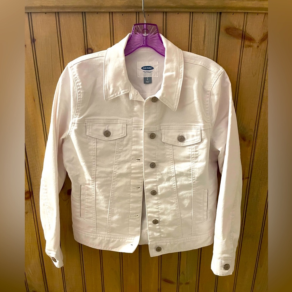 Old Navy White Denim Jacket